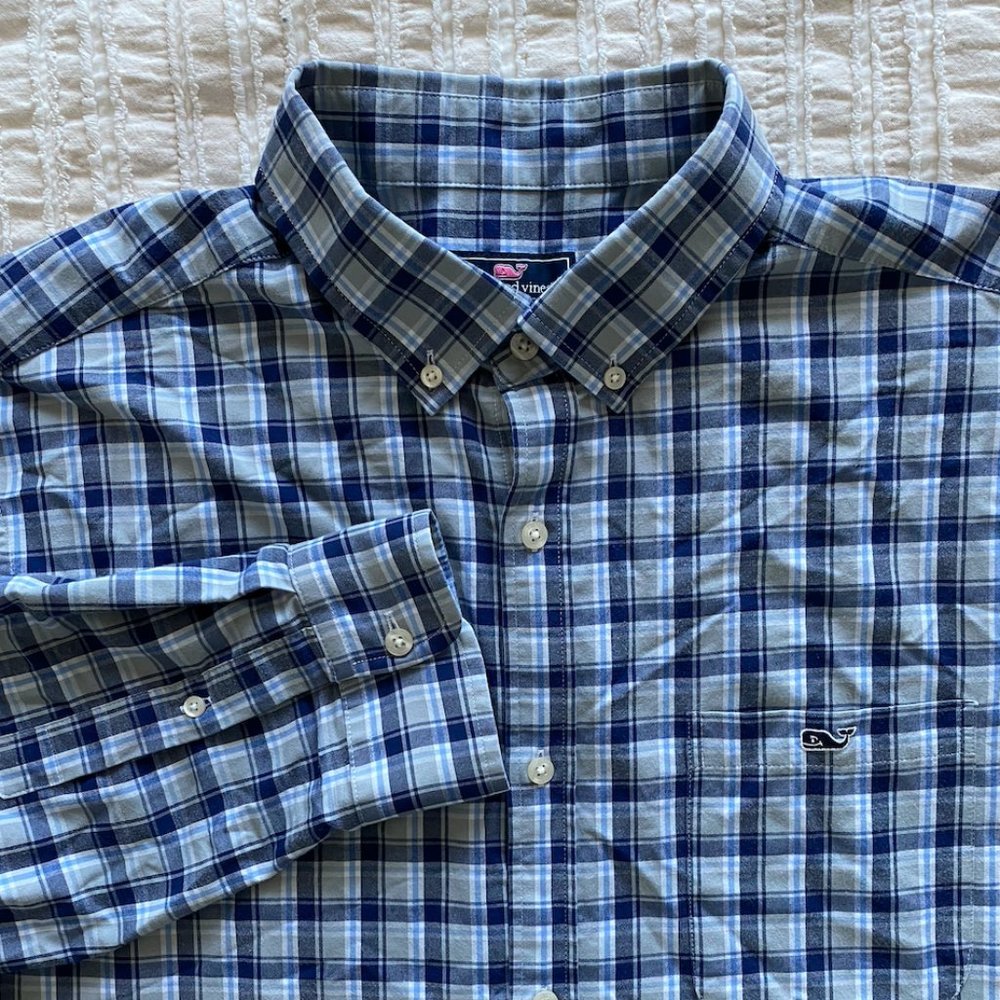 Vineyard Vines Classic Fit Tucker Button Down Size XL